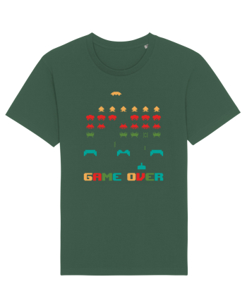 Game Over Retro Arcade Gaming Bottle Green