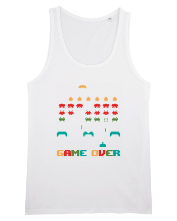 Game Over Retro Arcade Gaming White