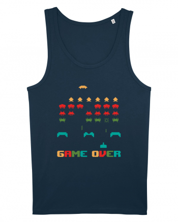 Game Over Retro Arcade Gaming Navy