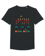 Game Over Retro Arcade Gaming Tricou mânecă scurtă guler larg Bărbat Skater