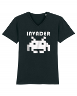 Gamers Space Alien Invader Tricou mânecă scurtă guler V Bărbat Presenter