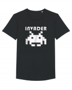 Gamers Space Alien Invader Tricou mânecă scurtă guler larg Bărbat Skater