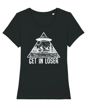 Get In Loser Alien Abduction Conspiracy Black