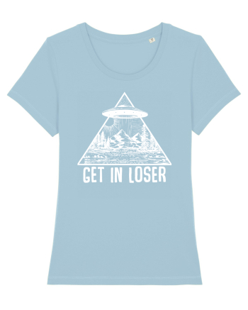 Get In Loser Alien Abduction Conspiracy Sky Blue