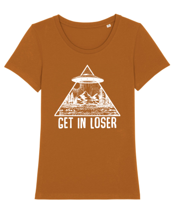 Get In Loser Alien Abduction Conspiracy Roasted Orange