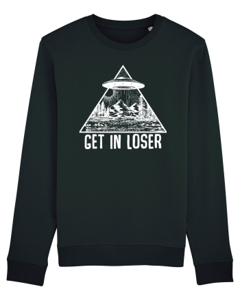 Get In Loser Alien Abduction Conspiracy Black