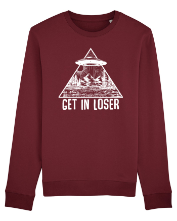 Get In Loser Alien Abduction Conspiracy Burgundy