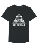 Get In Loser Alien Abduction Conspiracy Tricou mânecă scurtă guler larg Bărbat Skater