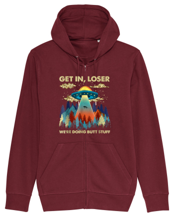 Get In Loser Alien UFO Burgundy