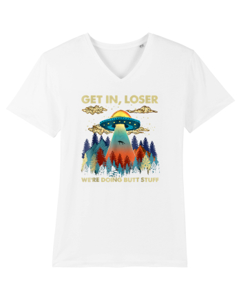 Get In Loser Alien UFO White