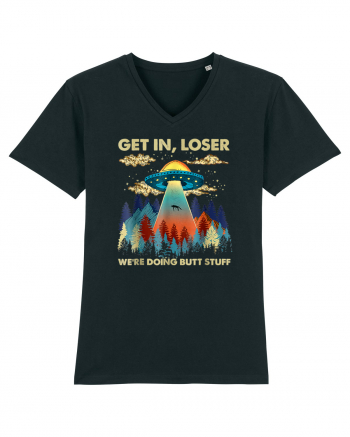 Get In Loser Alien UFO Black