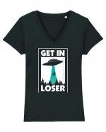 Get In Loser Alien Tricou mânecă scurtă guler V Damă Evoker