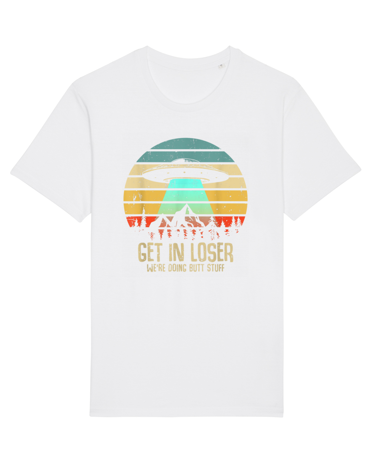 Tricou mânecă scurtă Unisex Rocker White