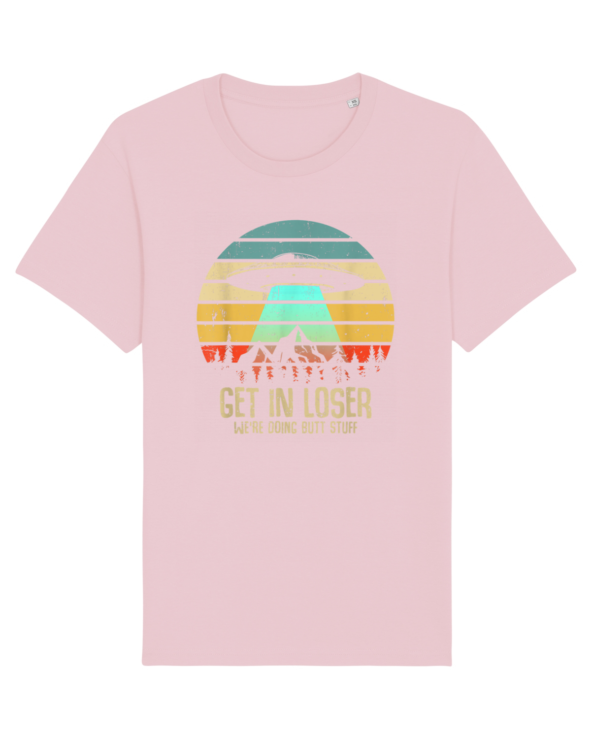 Tricou mânecă scurtă Unisex Rocker Cotton Pink
