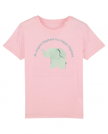 Happy Origami Elephant Cotton Pink