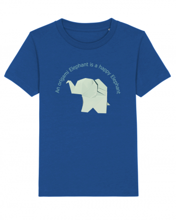 Happy Origami Elephant Majorelle Blue