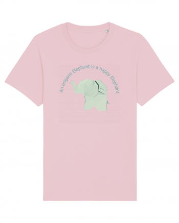 Happy Origami Elephant Cotton Pink