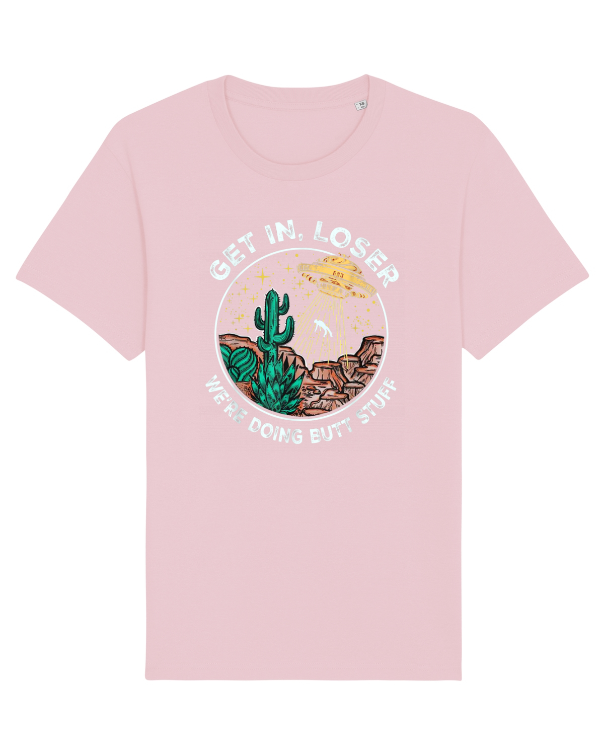 Tricou mânecă scurtă Unisex Rocker Cotton Pink
