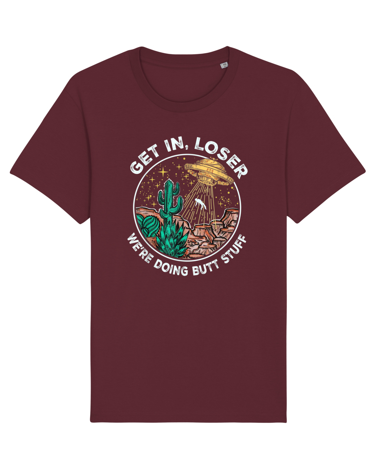 Tricou mânecă scurtă Unisex Rocker Burgundy