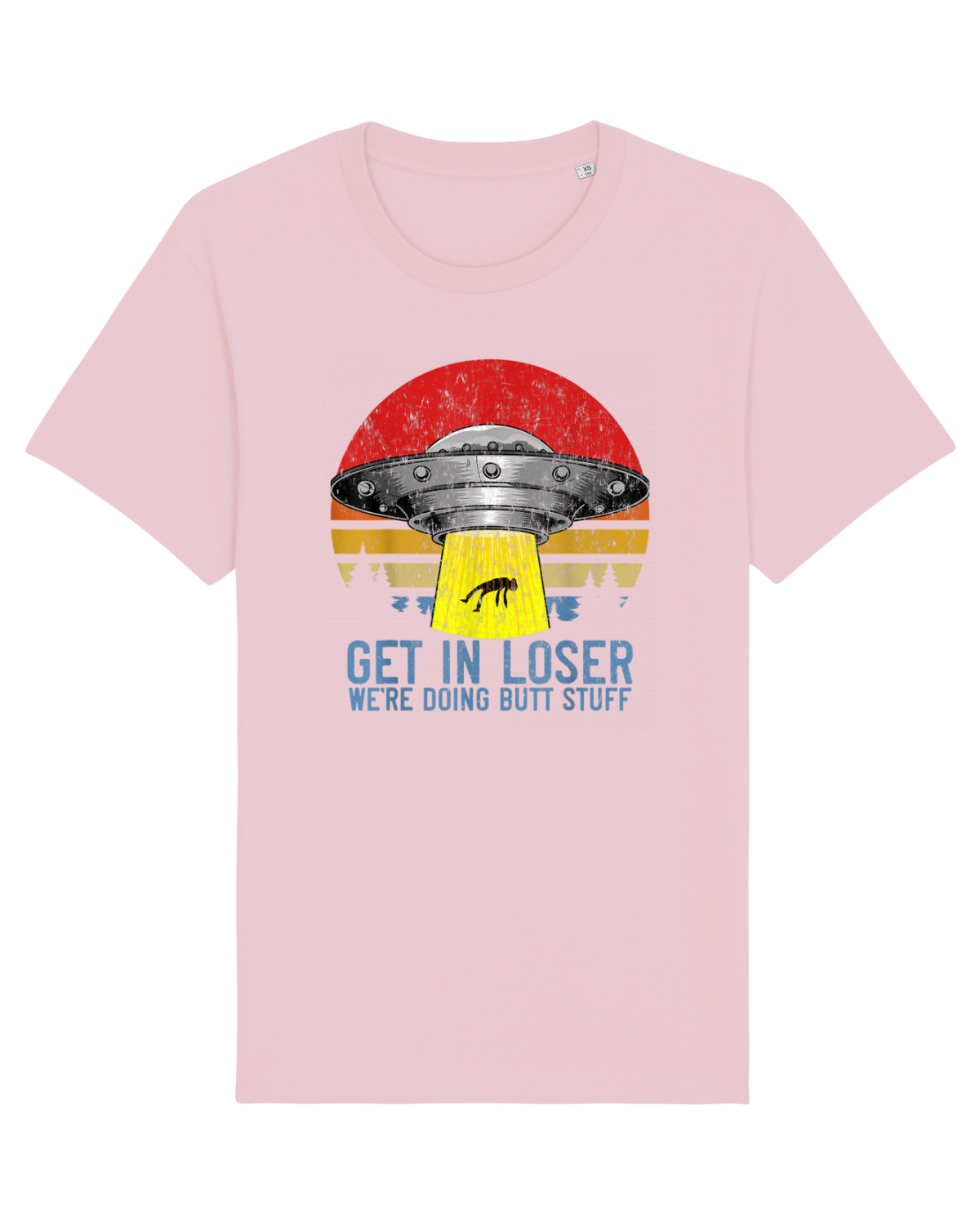 Tricou mânecă scurtă Unisex Rocker Cotton Pink