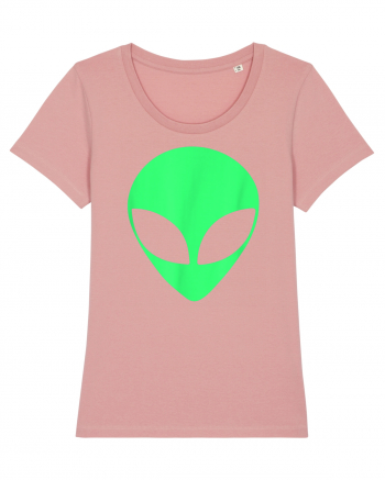 Green Alien Head 90s Style Canyon Pink