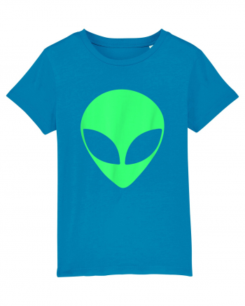 Green Alien Head 90s Style Azur