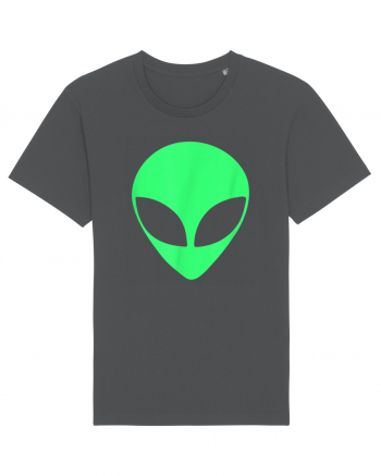 Green Alien Head 90s Style Anthracite