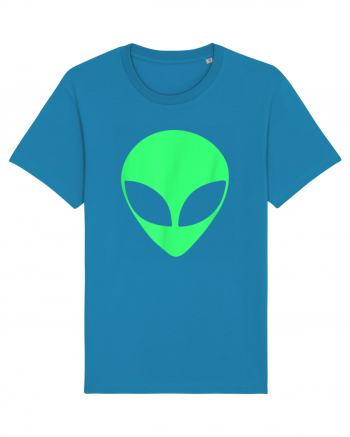 Green Alien Head 90s Style Azur