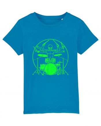 Green UFO Alien Drummer Azur