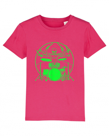 Green UFO Alien Drummer Raspberry