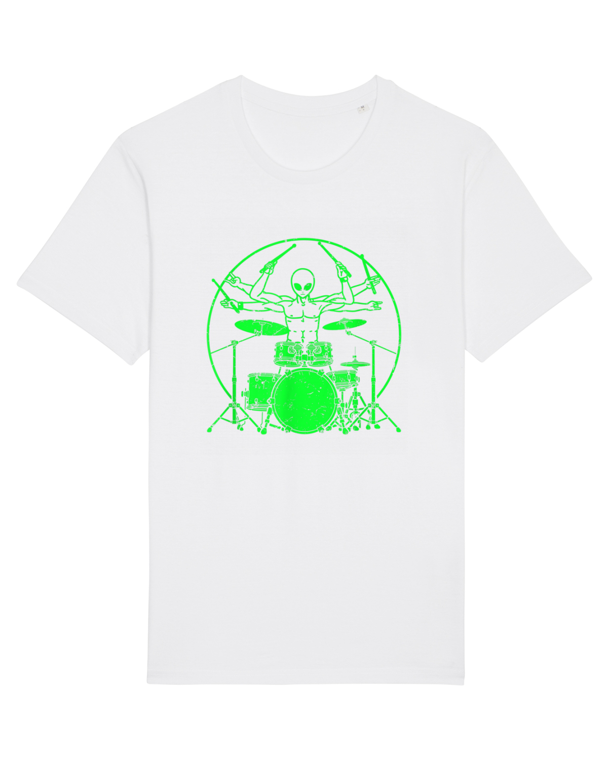 Tricou mânecă scurtă Unisex Rocker White