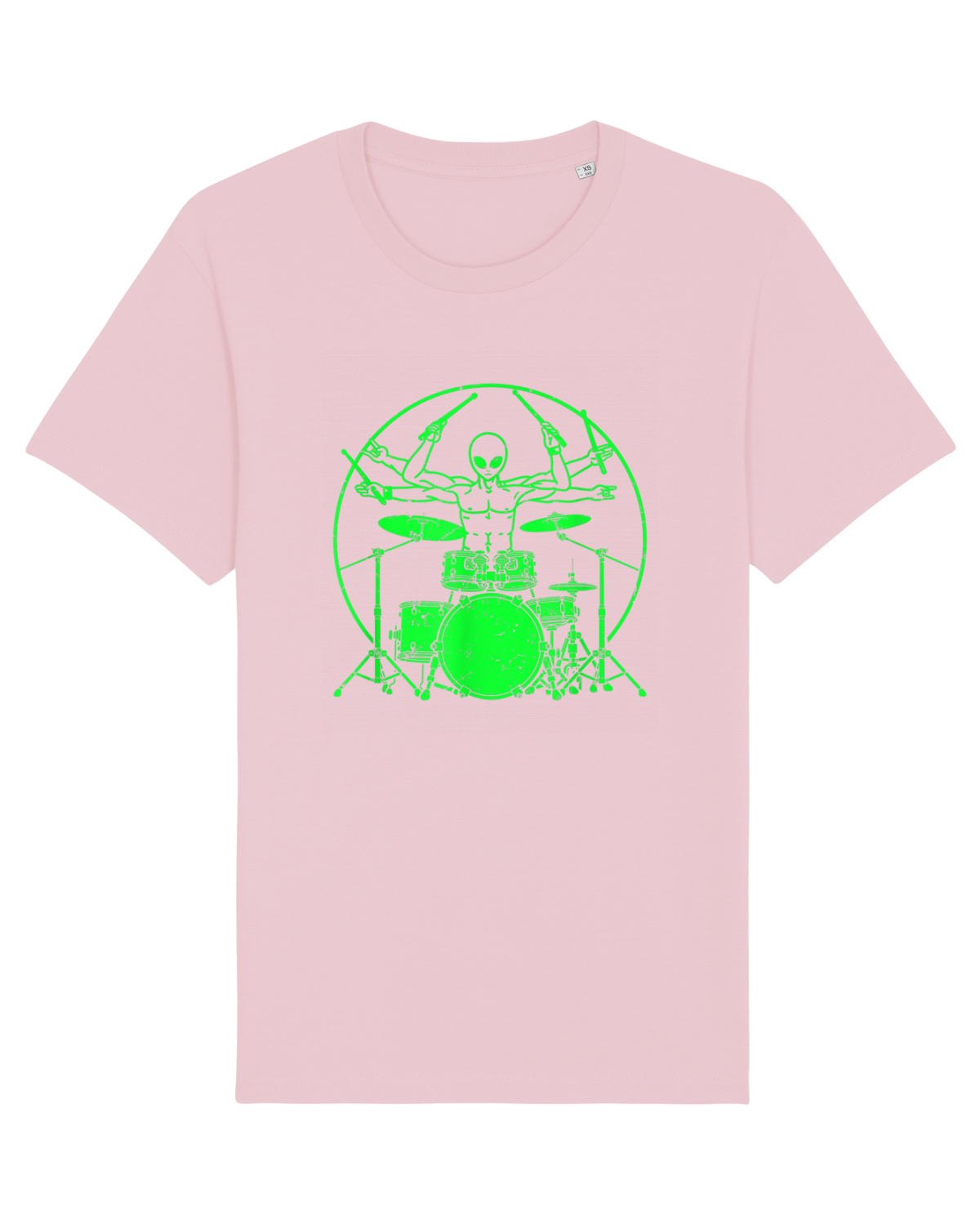 Tricou mânecă scurtă Unisex Rocker Cotton Pink