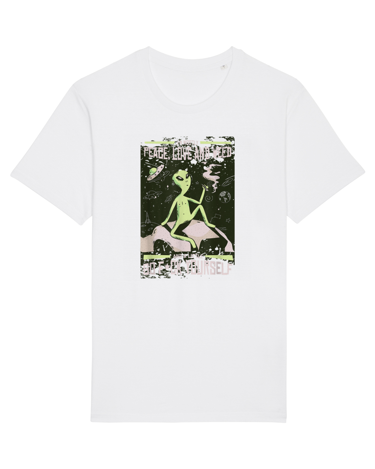 Tricou mânecă scurtă Unisex Rocker White