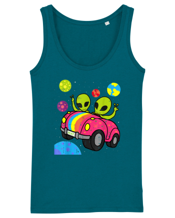 Hippie Alien Space Roadtrip Car Peace Ocean Depth