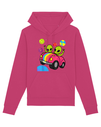 Hippie Alien Space Roadtrip Car Peace Raspberry