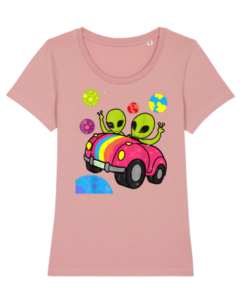 Hippie Alien Space Roadtrip Car Peace Canyon Pink