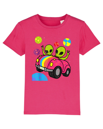 Hippie Alien Space Roadtrip Car Peace Raspberry