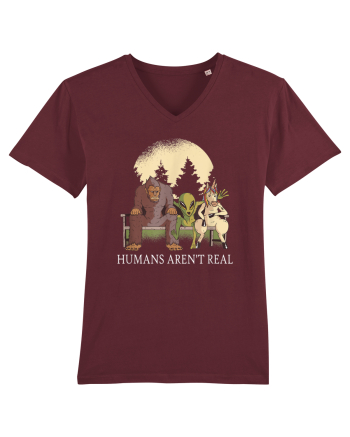 Humans Aren't Real Burgundy