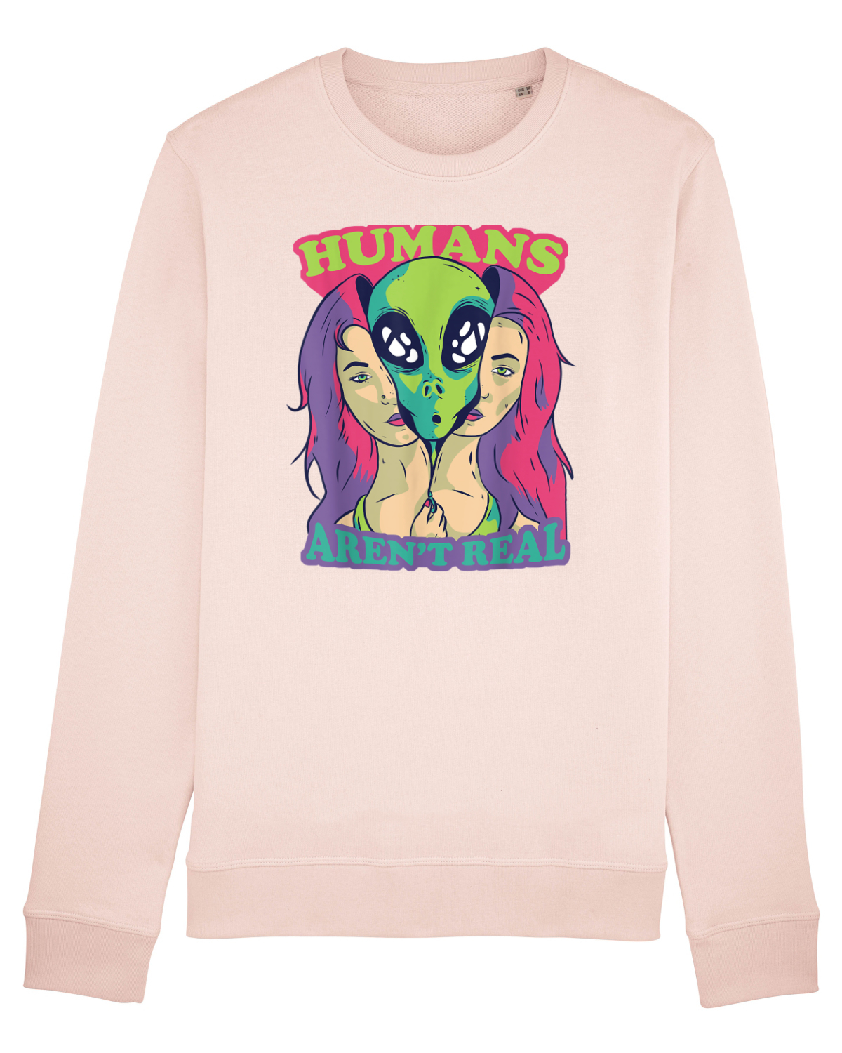 Bluză mânecă lungă Unisex Rise Candy Pink