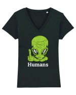 Aliens Don't Believe In You Either Tricou mânecă scurtă guler V Damă Evoker