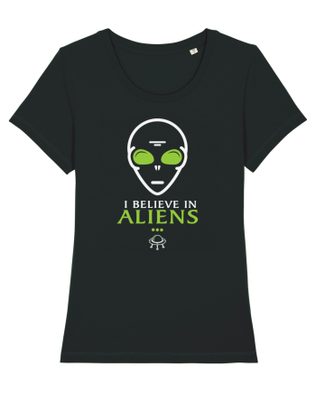 I Believe In Aliens Humor Believe Black