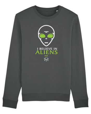 I Believe In Aliens Humor Believe Anthracite