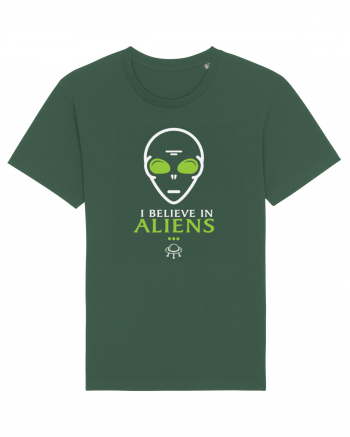I Believe In Aliens Humor Believe Bottle Green