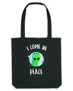 I Come In Peace Funny Alien Rave Sacoșă textilă