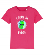I Come In Peace Funny Alien Rave Tricou mânecă scurtă  Copii Mini Creator