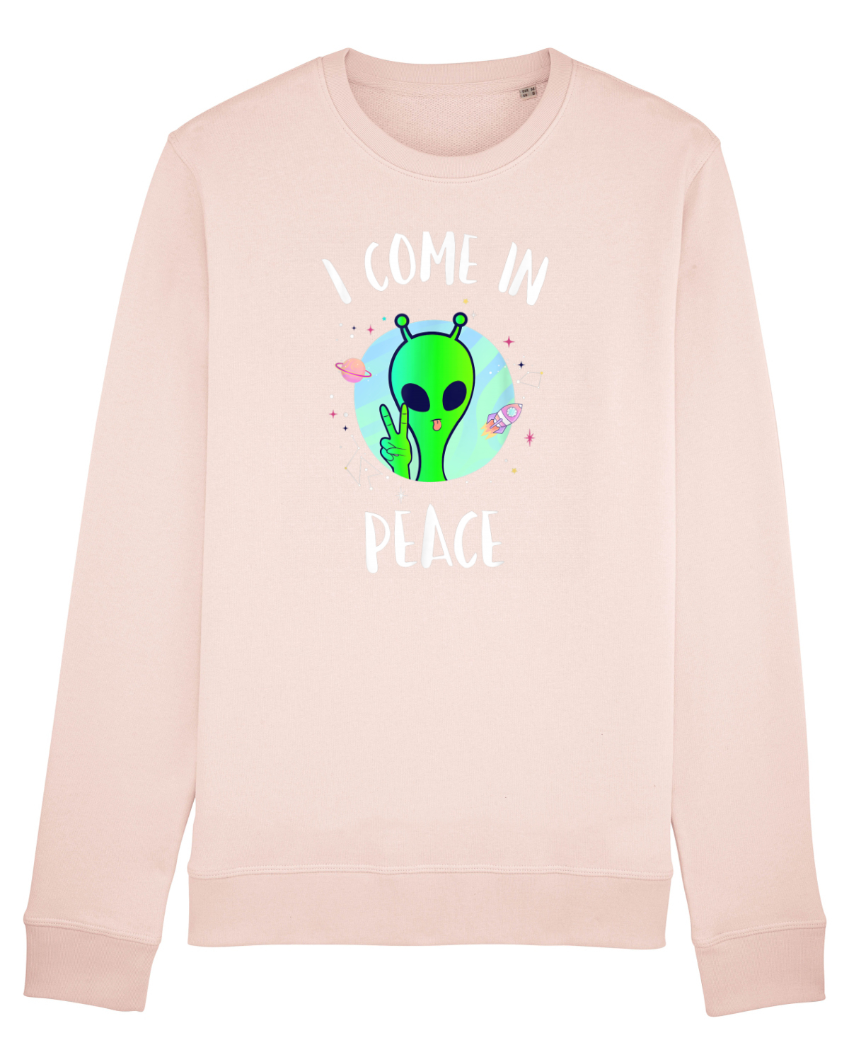 Bluză mânecă lungă Unisex Rise Candy Pink