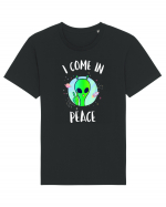 I Come In Peace Funny Alien Rave Tricou mânecă scurtă Unisex Rocker
