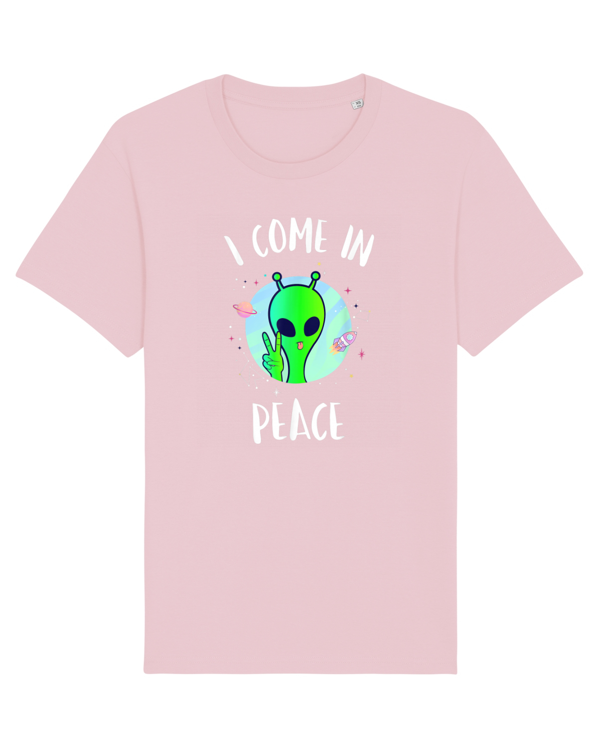 Tricou mânecă scurtă Unisex Rocker Cotton Pink
