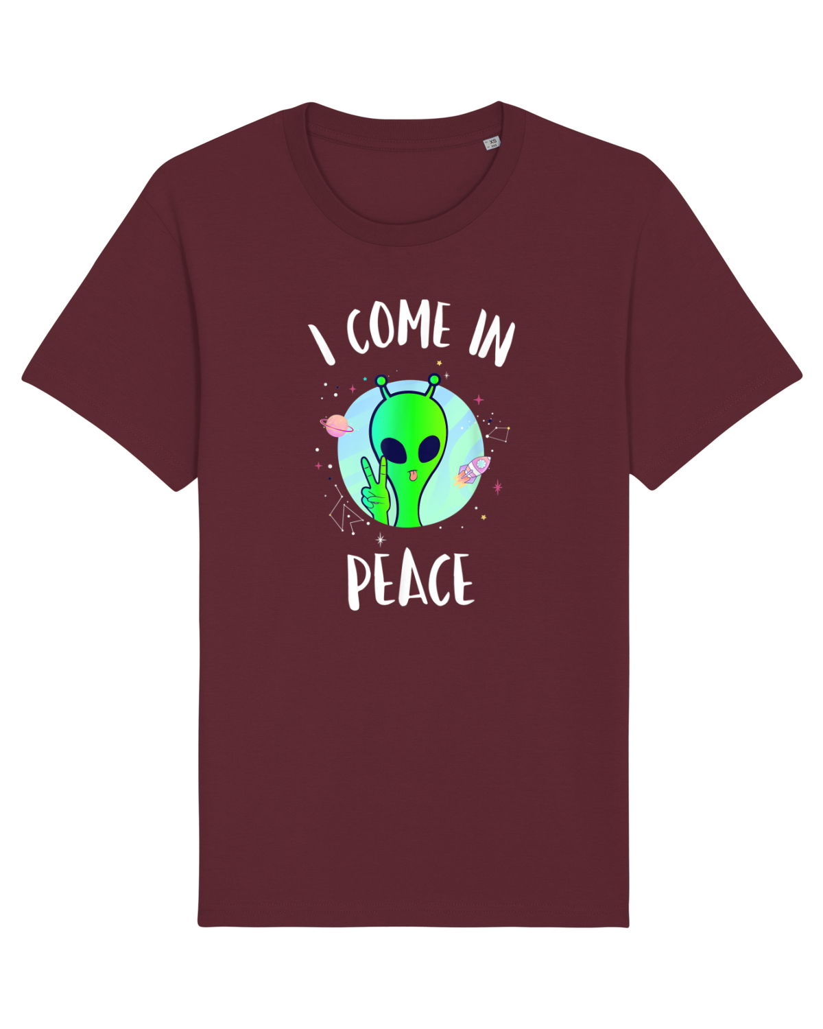Tricou mânecă scurtă Unisex Rocker Burgundy
