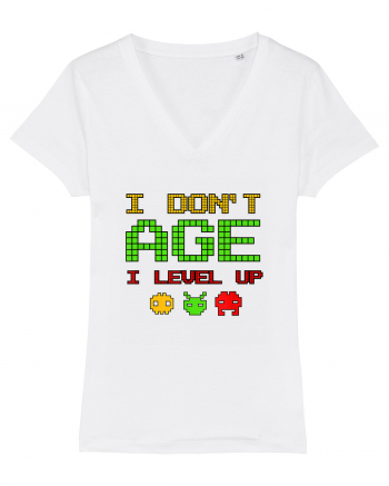 I Don't Age I Level Up Old Gamer White
